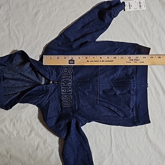 OSH KOSH Zippered Hoodie with Pockets Size 2T Blue New - Picture 11 of 13